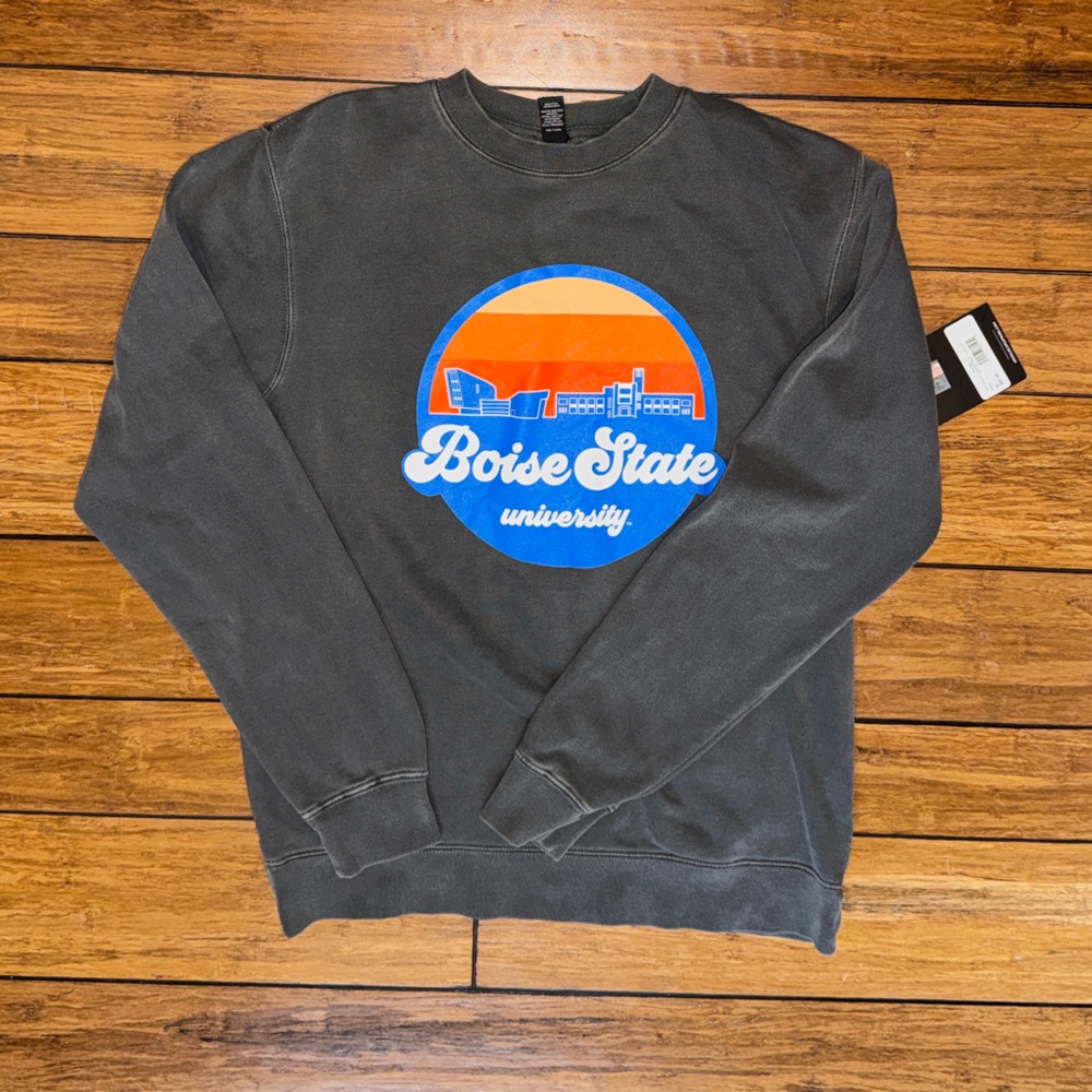 Boise State University Gray Crewneck Sweater